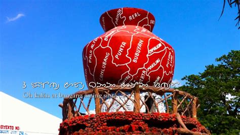 Calamba Hymn with Lyrics in Baybayin .